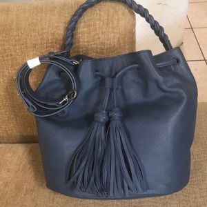 Vince Camuto drawstring leather handbag